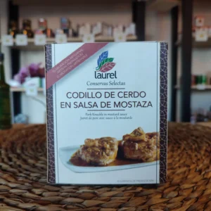 Codillo de cerdo en salsa de mostaza, Laurel