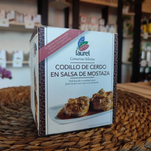 Codillo de cerdo en salsa de mostaza, Laurel - Imagen 2