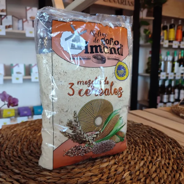 Gofio mezcla de 3 cereales, Imendi - Imagen 2