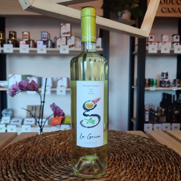 Vino blanco seco · Malvasía volcánica, La Geria