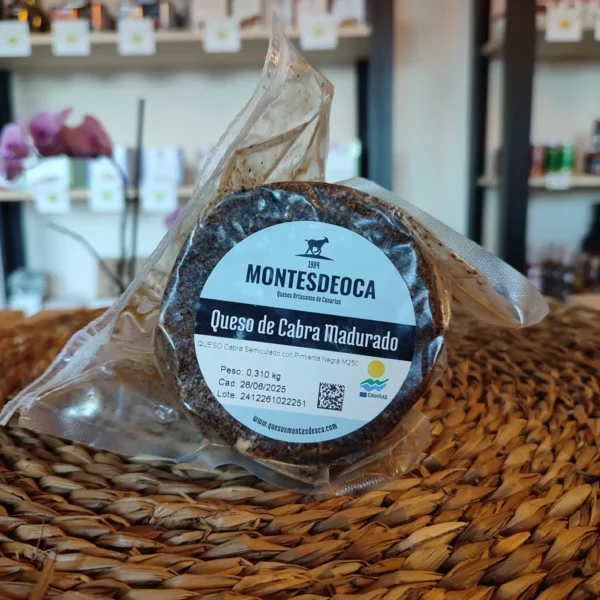 Queso de cabra con pimienta negra, Montesdeoca