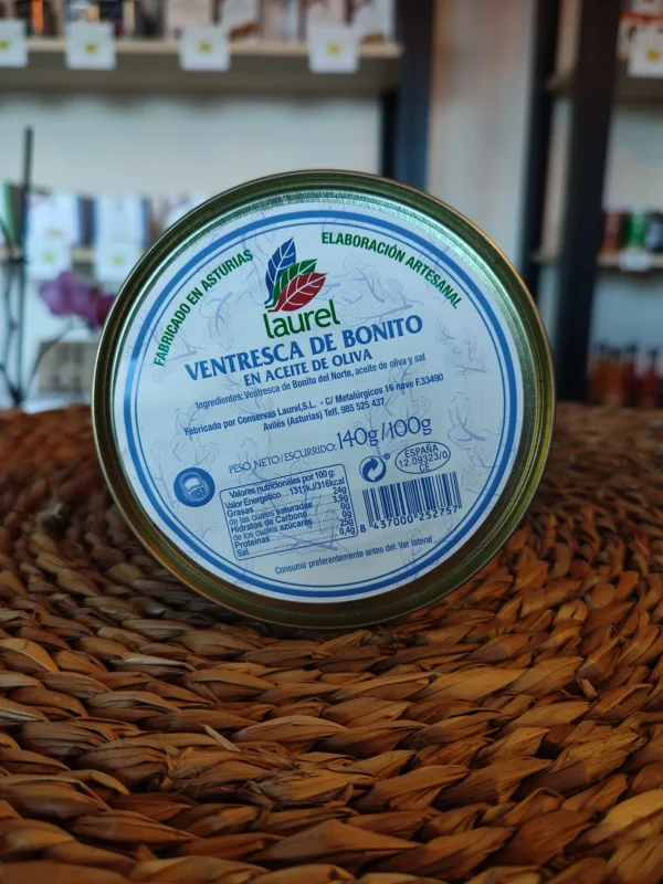 Ventresca de Bonito en Aceite de Oliva, Laurel